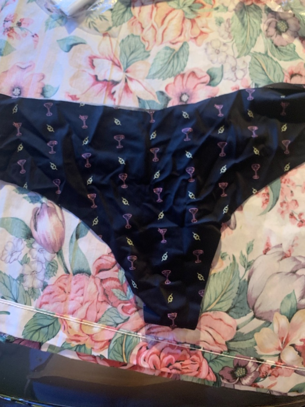 Victoria's Secret Black Martini Print Thing Size XXLarge